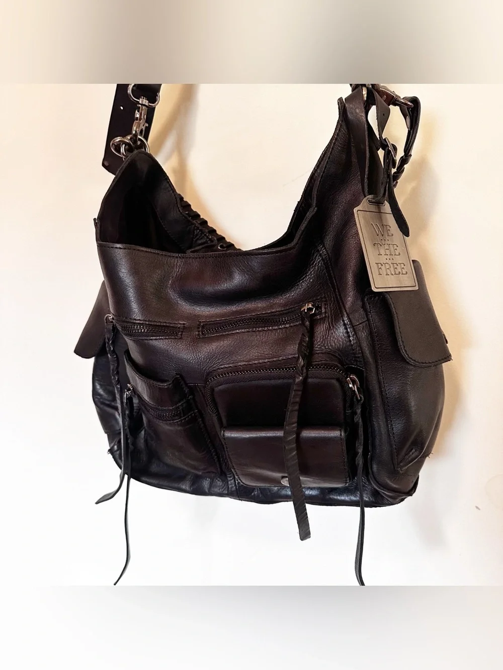 Free People We The Free Ledger Leather Bag - Picture 15 of 15